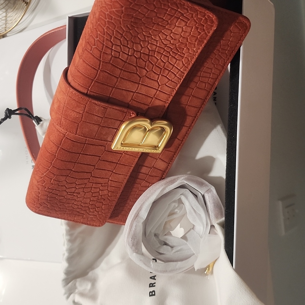 Brandon Blackwood Nia Bag Croc Regular size